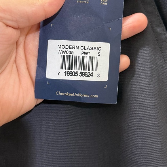 Cherokee Workwear Revolution Scrubs Pant Mid Rise Straight Leg Drawstring WW005 - Picture 4 of 5